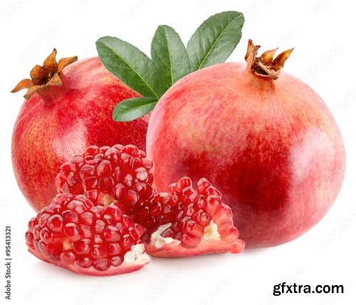 Pomegranate Isolated On A White Background 4 21xJPEG