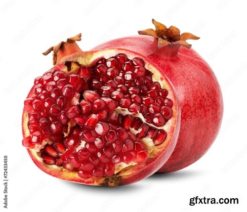 Pomegranate Isolated On A White Background 4 21xJPEG