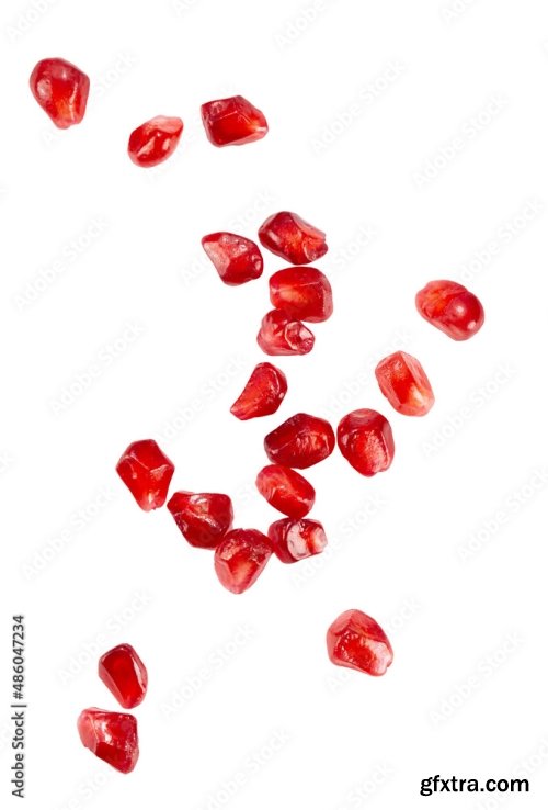 Pomegranate Isolated On A White Background 4 21xJPEG