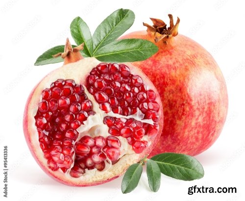 Pomegranate Isolated On A White Background 4 21xJPEG