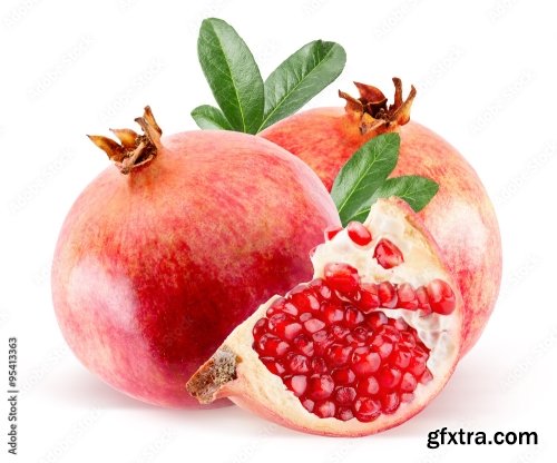 Pomegranate Isolated On A White Background 4 21xJPEG