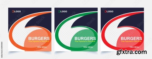 Fast Food Restaurant Banner 6xAI