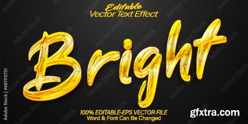 Vector Text Effect Editable Alphabet 7 20xAI