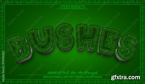 Vector Text Effect Editable Alphabet 7 20xAI