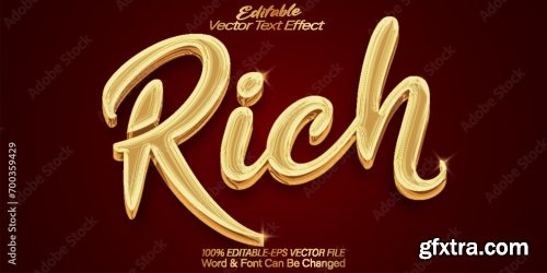 Vector Text Effect Editable Alphabet 39 25xAI