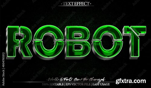 Vector Text Effect Editable Alphabet 39 25xAI