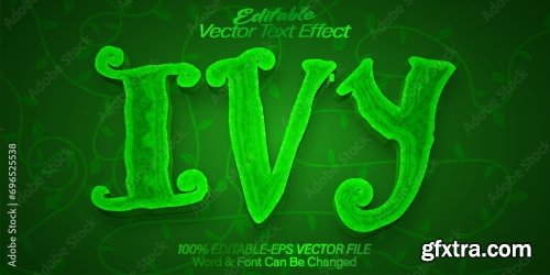 Vector Text Effect Editable Alphabet 27 25xAI