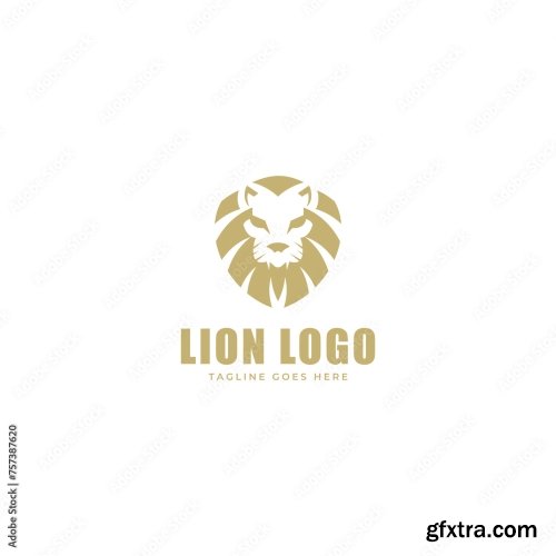 Lion King Logo Vector Template 6xAI