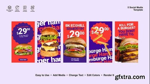 Videohive Burger Instagram Reels 52647998