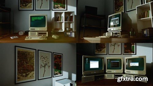 Videohive Old Computer Opener 52636280