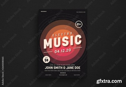 Music Dj And Nightclub Flyer 28 19xPSD