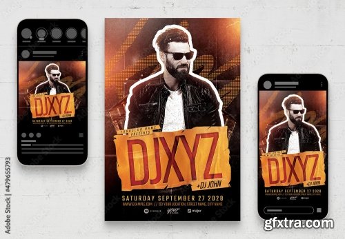 Music Dj And Nightclub Flyer 28 19xPSD