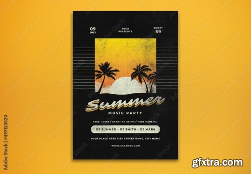 Music Dj And Nightclub Flyer 28 19xPSD