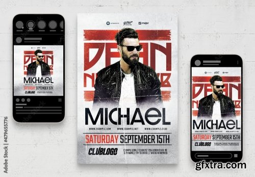 Music Dj And Nightclub Flyer 28 19xPSD