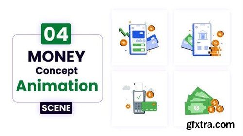 Videohive Money Concept Illustration Animation 52648317