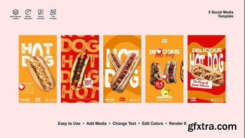 Videohive Hot Dog Instagram Stories 52648158