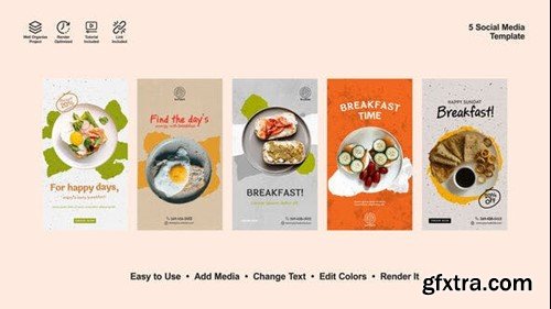 Videohive Breakfast Instagram Stories 52646804