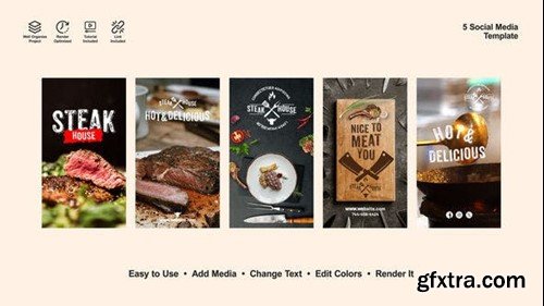 Videohive Steak Instagram Stoires 52647765