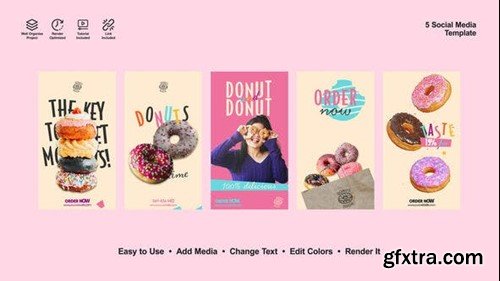 Videohive Donut Instagram Stories 52648029