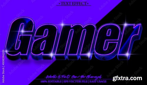 Vector Text Effect Editable Alphabet 21 20xAI