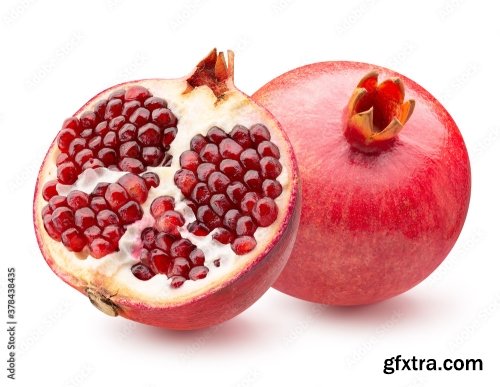 Pomegranate Isolated On A White Background 16xJPEG