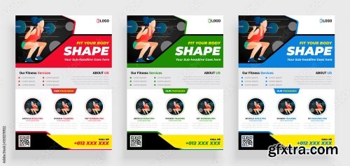 Fitness Gym Flyer Poster 2 16xAI