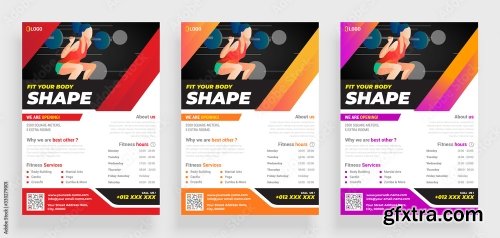 Fitness Gym Flyer Poster 2 16xAI