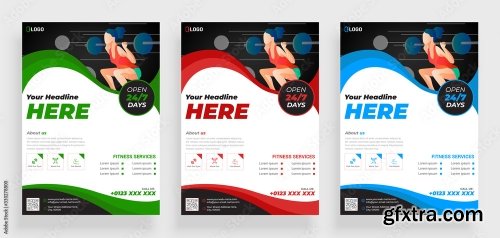 Fitness Gym Flyer Poster 2 16xAI