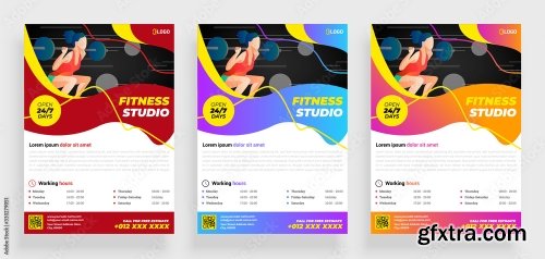 Fitness Gym Flyer Poster 2 16xAI