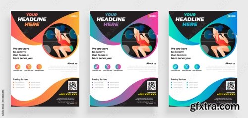 Fitness Gym Flyer Poster 2 16xAI