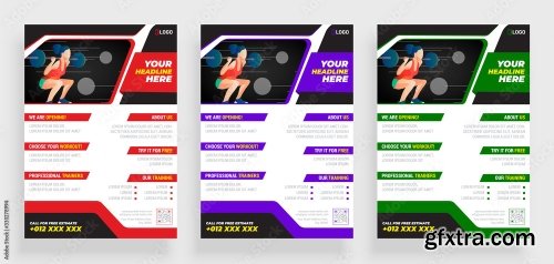 Fitness Gym Flyer Poster 2 16xAI