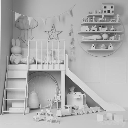 Children's room with toys and furniture for children 3