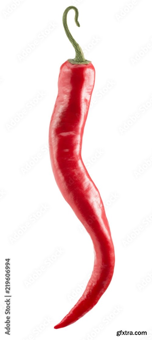 Chilly Pepper Isolated On A White Background 2 21xJPEG