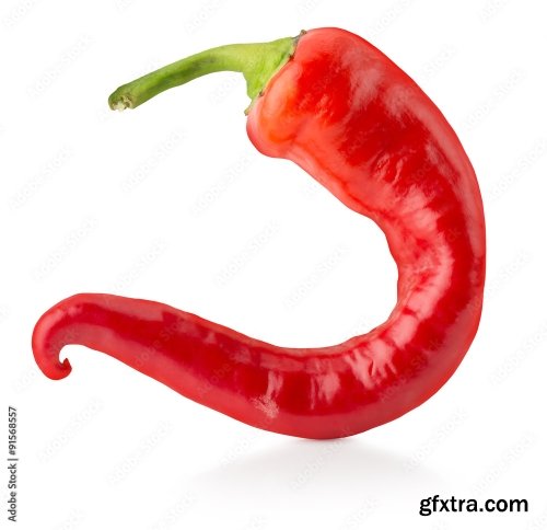 Chilly Pepper Isolated On A White Background 2 21xJPEG