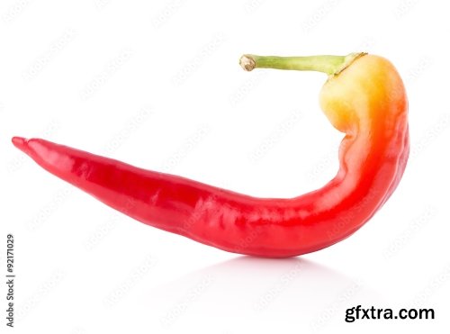 Chilly Pepper Isolated On A White Background 2 21xJPEG