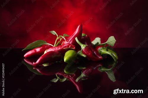 Chilly Pepper Isolated On A White Background 2 21xJPEG