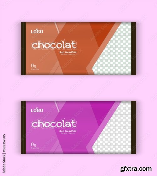 Chocolate Bar Packaging Set 17xAI