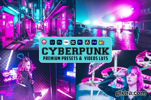 Cyberpunk Luts Video & Presets Mobile Desktop QULJRPT