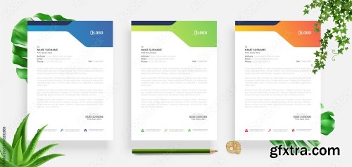 Elegant Letterhead Design Template 4 20xAI