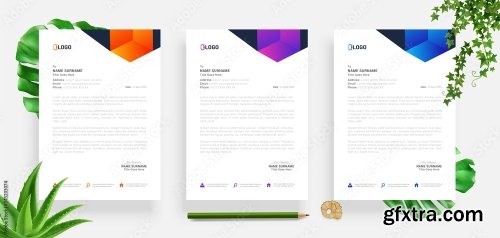 Elegant Letterhead Design Template 4 20xAI