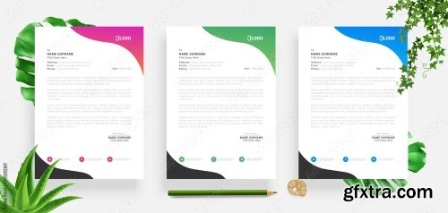 Elegant Letterhead Design Template 4 20xAI