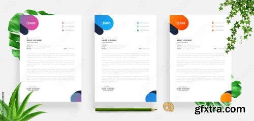 Elegant Letterhead Design Template 4 20xAI