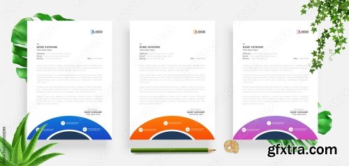 Elegant Letterhead Design Template 4 20xAI