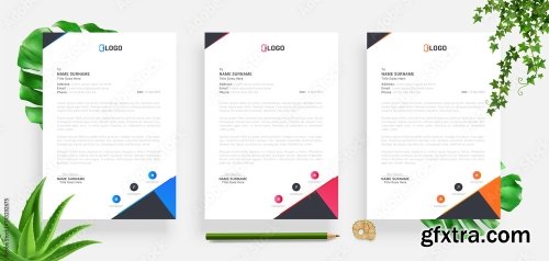 Elegant Letterhead Design Template 4 20xAI