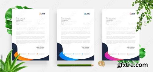 Elegant Letterhead Design Template 4 20xAI