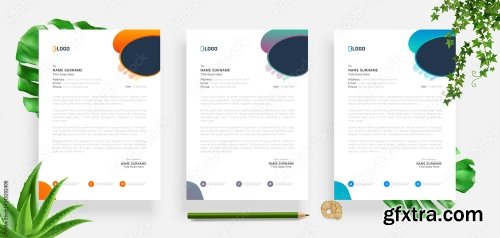 Elegant Letterhead Design Template 4 20xAI