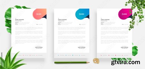 Elegant Letterhead Design Template 4 20xAI