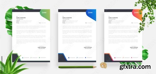 Elegant Letterhead Design Template 4 20xAI