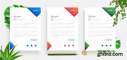 Elegant Letterhead Design Template 4 20xAI