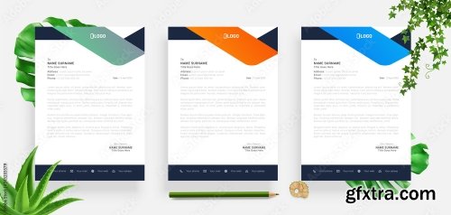 Elegant Letterhead Design Template 4 20xAI